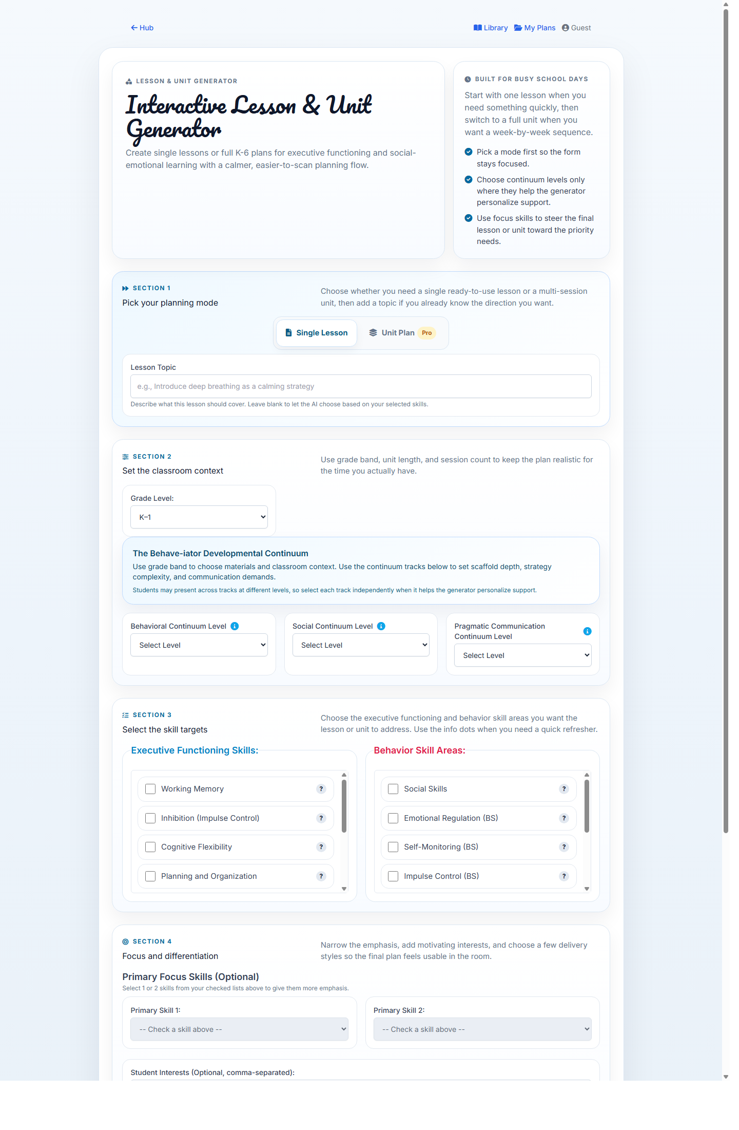 Unit generator interface